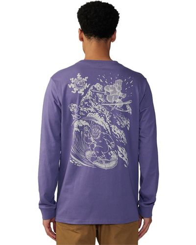 Mountain Hardwear Snow Yeti Long-Sleeve Shirt - Blue