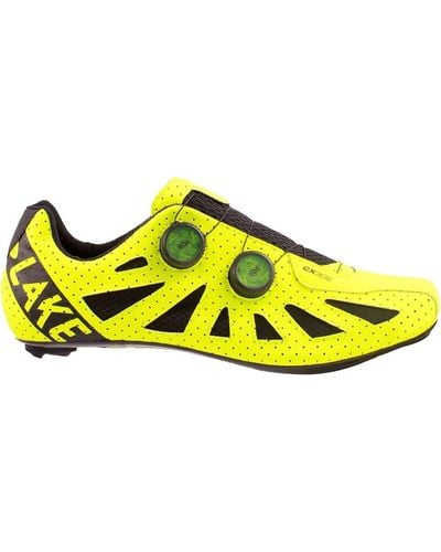 Lake Cx302 Extra Wide Cycling Shoe - Yellow