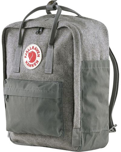 Fjallraven Kanken Re-Wool 16L Backpack Granite - Gray