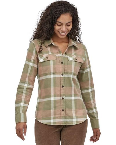 Patagonia Organic Cotton Midweight Fjord Flannel Shirt - Green