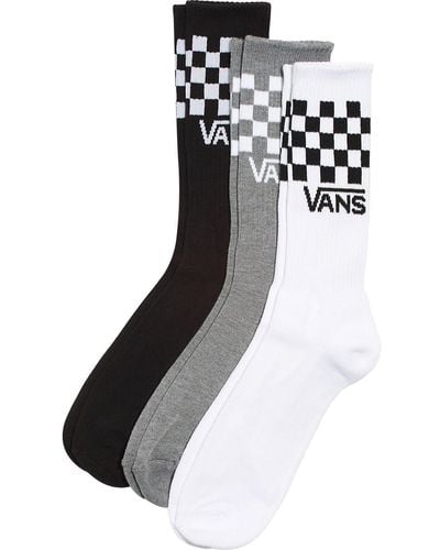 Vans Classic Check Crew Sock - Black