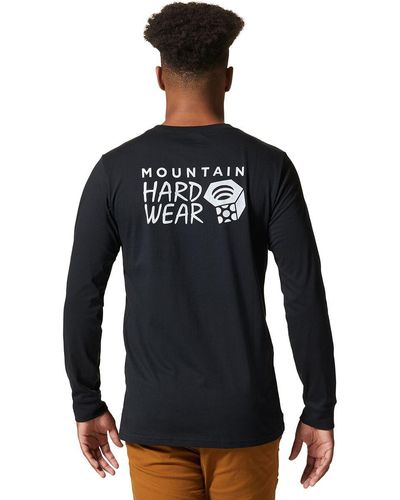 Mountain Hardwear Mhw Back Logo Long-Sleeve T-Shirt - Black