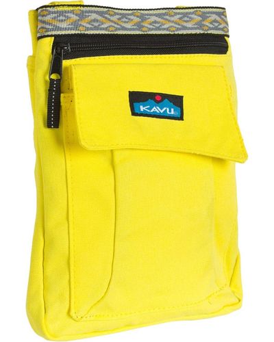 Kavu Keeper Cross Body Bag - Yellow