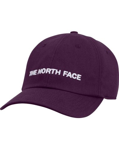 The North Face Roomy Norm Hat Currant/Horizontal Logo - Purple