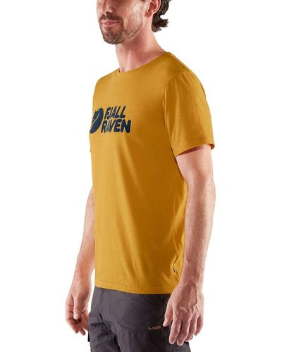 Fjallraven Logo T-shirt - Yellow