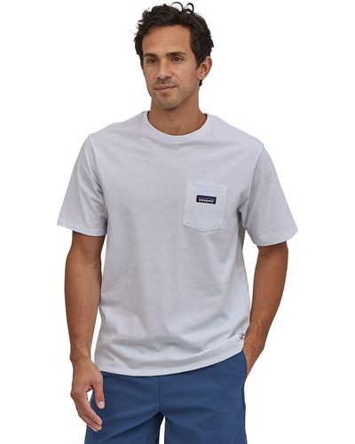 Patagonia P-6 Label Pocket Responsibili-T-Shirt - White