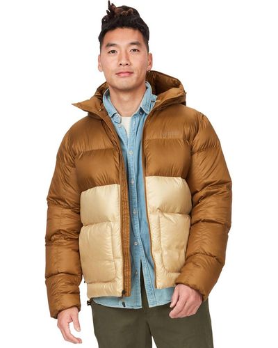 Marmot Guides Down Hooded Jacket - Brown