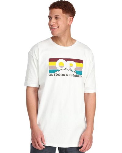 Outdoor Research Advocate Stripe T-Shirt - White