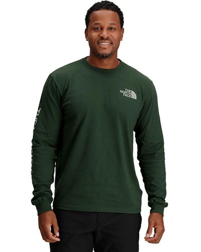 The North Face Long-Sleeve Hit Graphic T-Shirt - Green