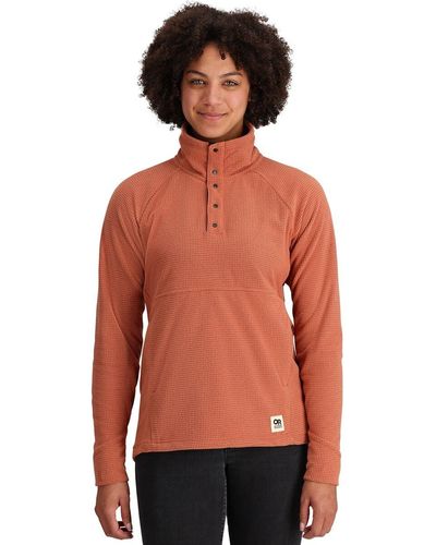 Outdoor Research Trail Mix Snap Pullover - Red