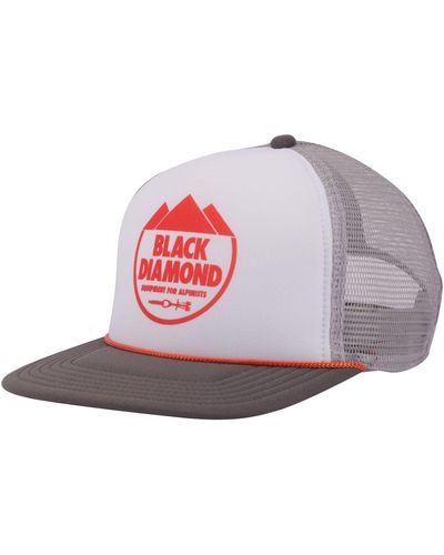 Black Diamond Diamond Flat Bill Trucker Hat - Multicolor