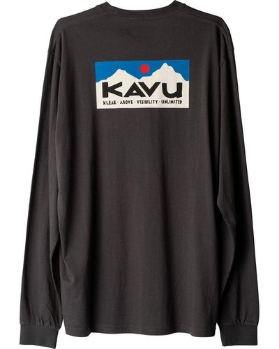 Kavu Etch Art Long-Sleeve T-Shirt - Black