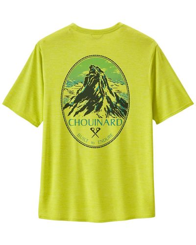 Patagonia Capilene Cool Daily Graphic Lands Shirt - Yellow