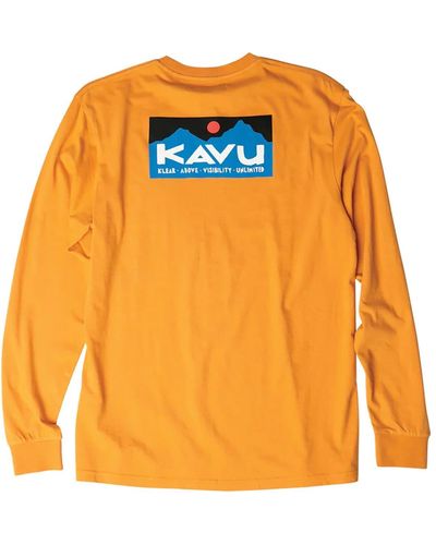 Kavu Etch Art Long-Sleeve T-Shirt - Orange