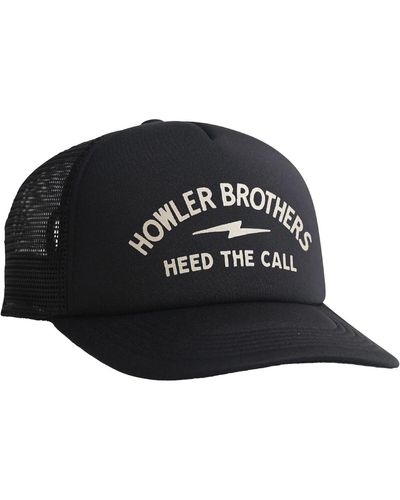 Howler Brothers Lightning Badge Foam Dome Hat - Black
