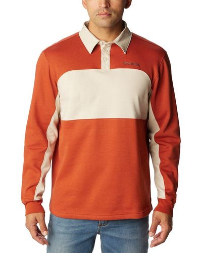 Columbia Trek Long-Sleeve Rugby Shirt - Orange