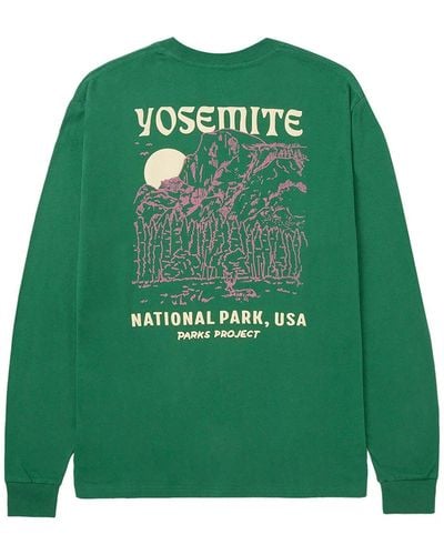 Parks Project Yosemite Puff Print Long-Sleeve T-Shirt Forest - Green