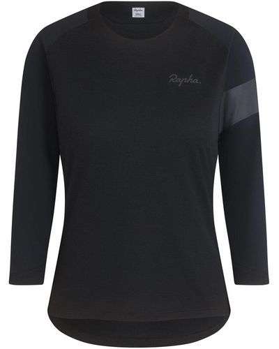 Rapha Trail 3/4-Sleeve Jersey - Black