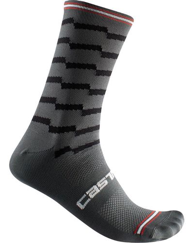 Castelli Unlimited 18 Sock Dark - Gray