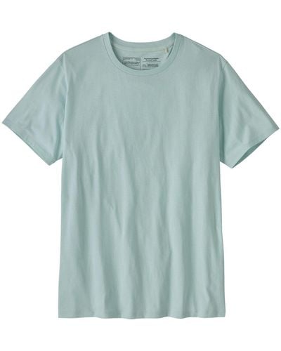 Patagonia Organic Certified Cotton Lw T-Shirt Wispy - Blue