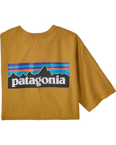 Patagonia P-6 Logo Short-Sleeve Responsibili-T-Shirt - Blue