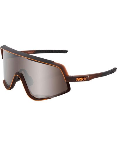 100% Glendale Sunglasses Matte Translucent Fade - Brown