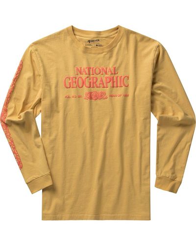 Parks Project X National Geographic Legacy Puffy Print Long-sleeve T-shirt - Yellow