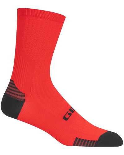 Giro Hrc +Grip Bike Sock Bright - Red