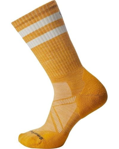 Smartwool Athletic Stripe Crew Sock Honey - Yellow