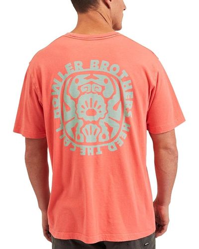 Howler Brothers Cotton T-Shirt - Red