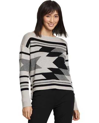 Pendleton Side Button Merino Sweater - Black