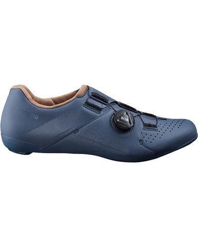 shimano blue cycling shoes