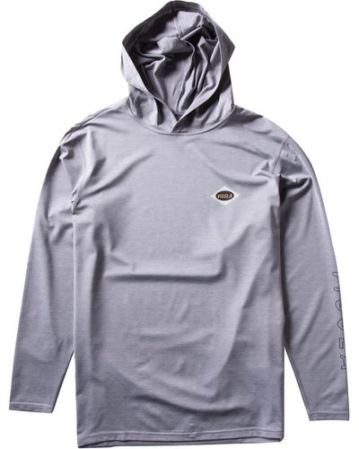 Vissla Twisted Eco Hooded Long-Sleeve Shirt - Gray