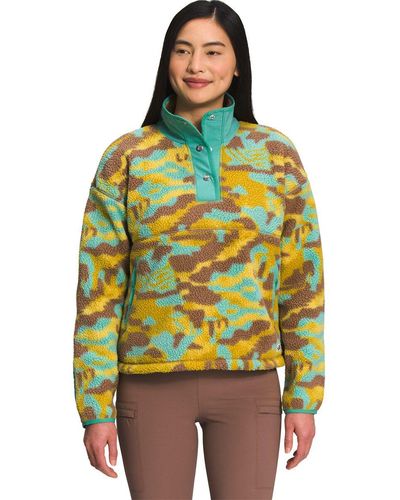 The North Face Printed Cragmont 1/4-Snap Fleece - Yellow