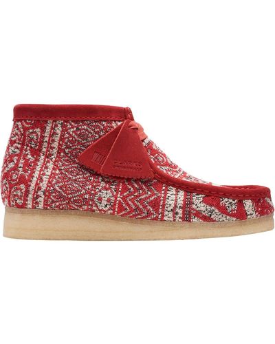 Clarks Wallabee Boot - Red