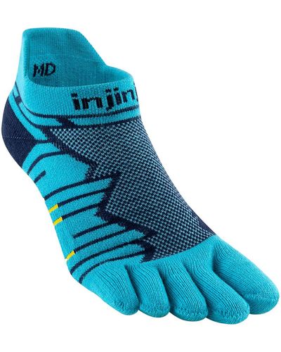 Injinji Ultra Run No-show Coolmax Sock - Blue