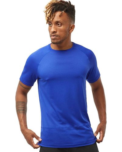 Salomon Cross Run Short-Sleeve T-Shirt - Blue