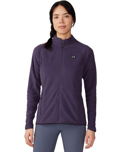 Mountain Hardwear Microchill Full-Zip Jacket - Purple