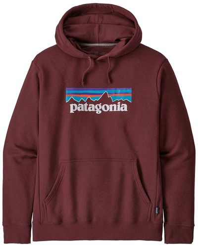 Patagonia P-6 Logo Uprisal Hoodie - Red