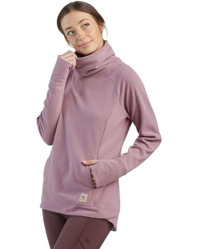 Outdoor Research Trail Mix Cowl Pullover Fleece - Purple