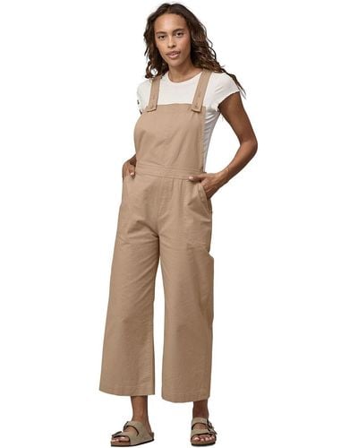 Patagonia Stand Up Cropped Overalls - Natural