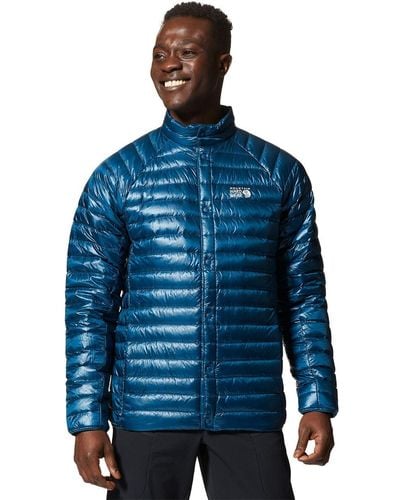 Mountain Hardwear Ghost Whisperer Snap Jacket - Blue