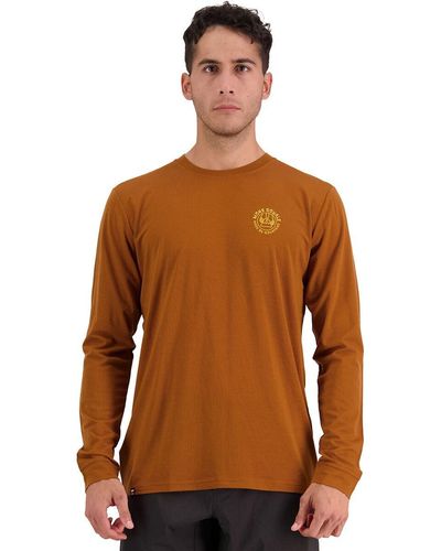 Mons Royale Icon Long-Sleeve Top - Brown