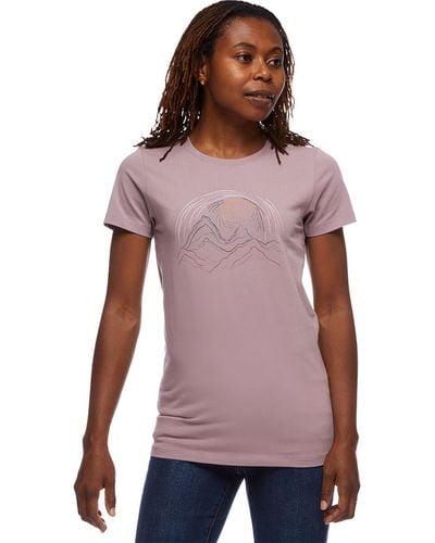 Black Diamond Diamond Summit Scribble T-Shirt - Purple