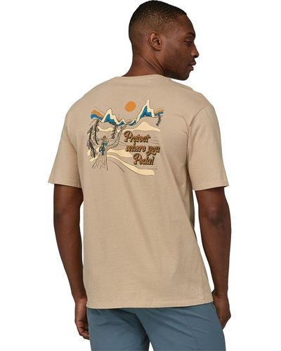 Patagonia Protect Pedal Organic T-Shirt - Natural