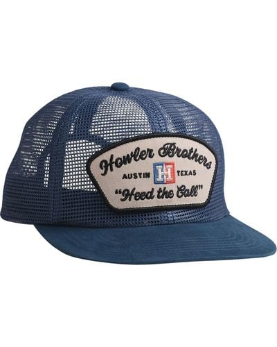 Howler Brothers Unstructured Snapback Hat Capital - Blue