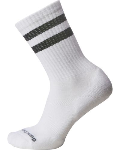 Smartwool Athletic Stripe Crew Sock - Gray