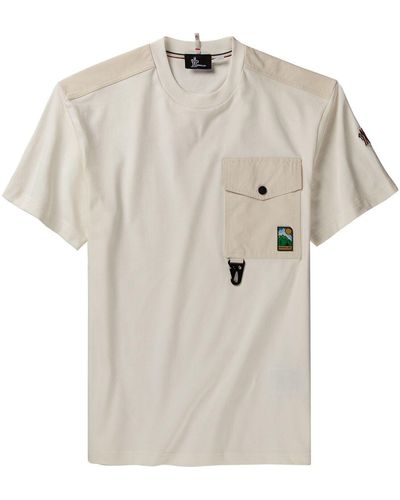 3 MONCLER GRENOBLE Short-Sleeve T-Shirt - Natural