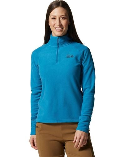 Mountain Hardwear Microchill 2.0 Zip T Fleece Jacket - Blue