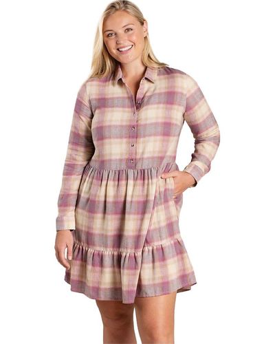 Toad&Co Re-Form Tiered Dress - Pink